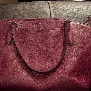 Kate Spade Deep Red Leather Satchel